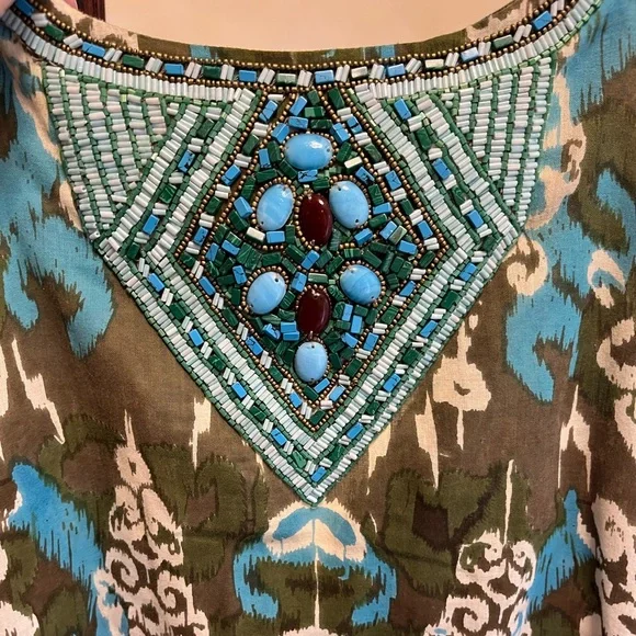 heavily beaded vintage tunic - Picture 5 of 8